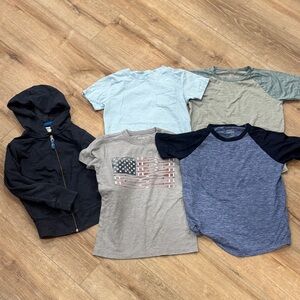 Crewcuts Kids Hoodie and T-Shirt Set - Black, Light Blue, Gray, Navy